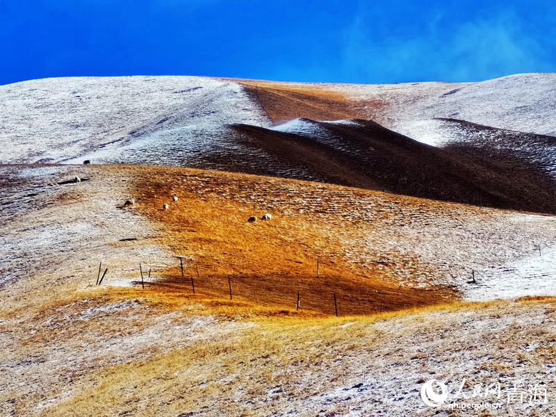 祁連山早春風光。安雪姣攝