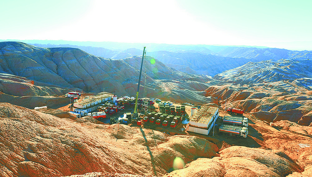 山間壓裂。王得剛供圖