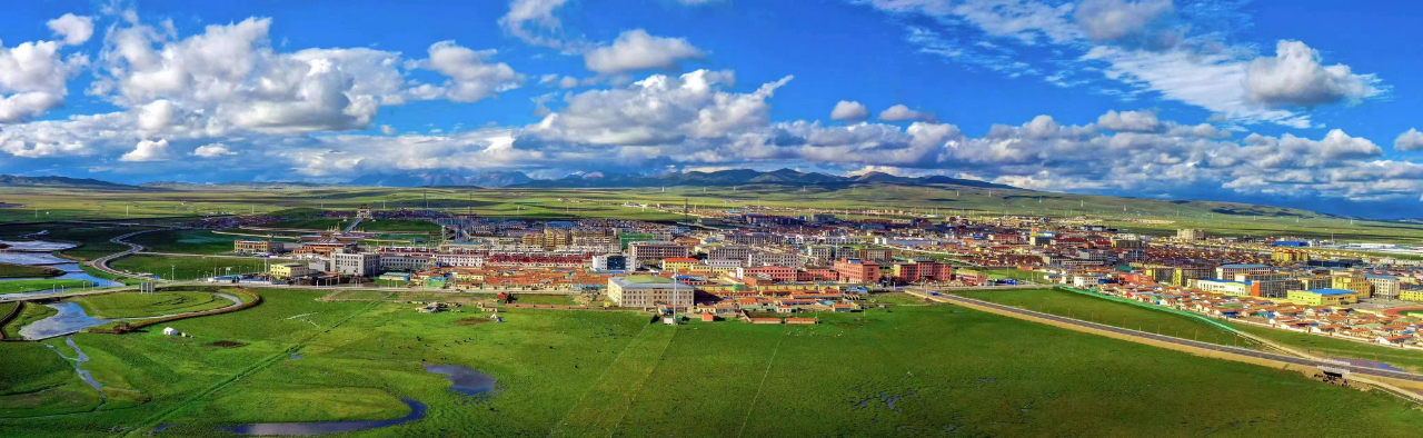 一望無垠的澤曲草原。澤庫縣委宣傳部供圖