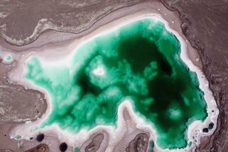 “鹽灘碧水”翡翠湖。宋忠勇攝