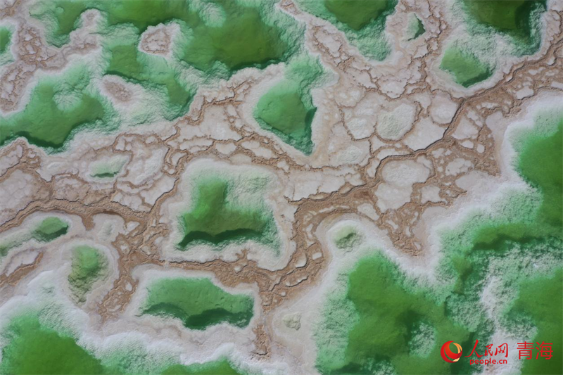 “鹽灘碧水”翡翠湖。人民網(wǎng) 況玉攝