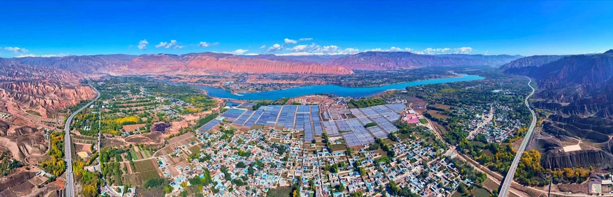 俯瞰“黃河彩籃”。受訪單位供圖