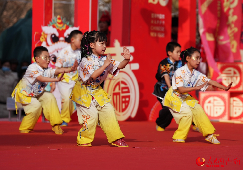武術(shù)表演。人民網(wǎng) 陳明菊攝
