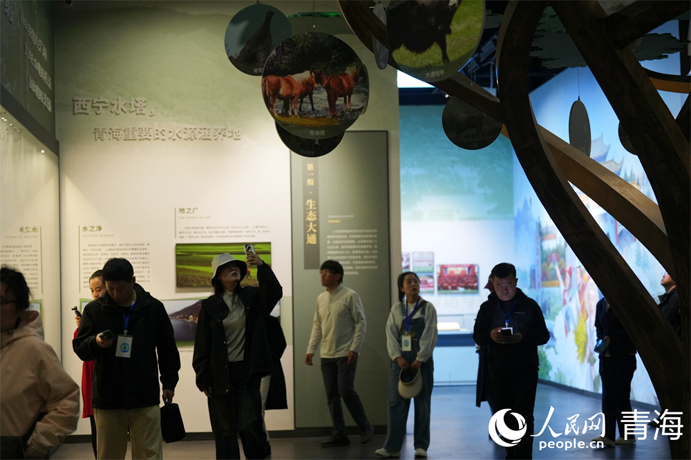 游客拍照打卡博物館。人民網(wǎng) 馬可欣攝