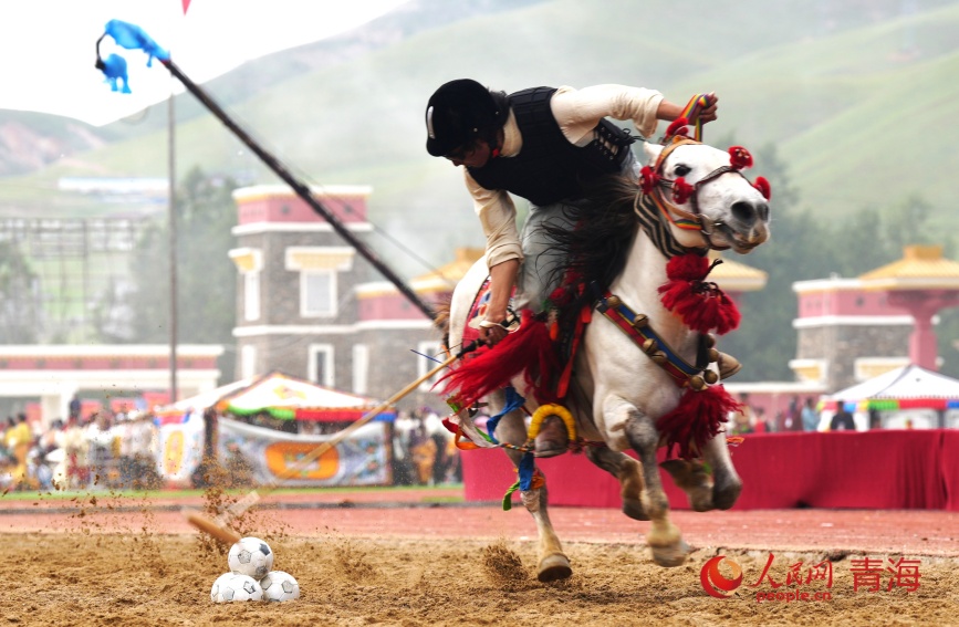 馬球表演。人民網(wǎng)記者 甘海瓊攝