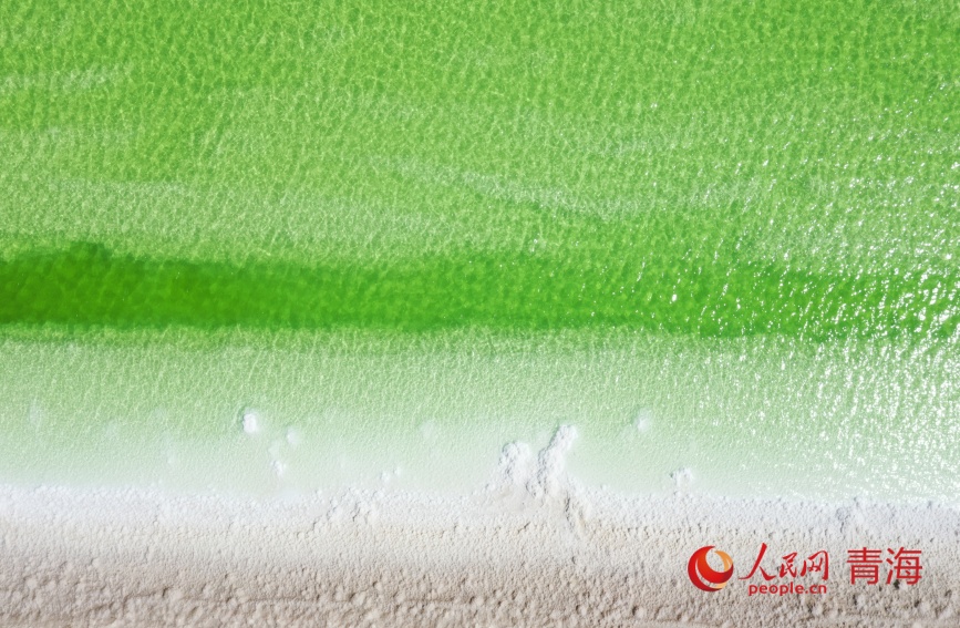 夢幻鹽湖。人民網(wǎng)記者 甘海瓊攝