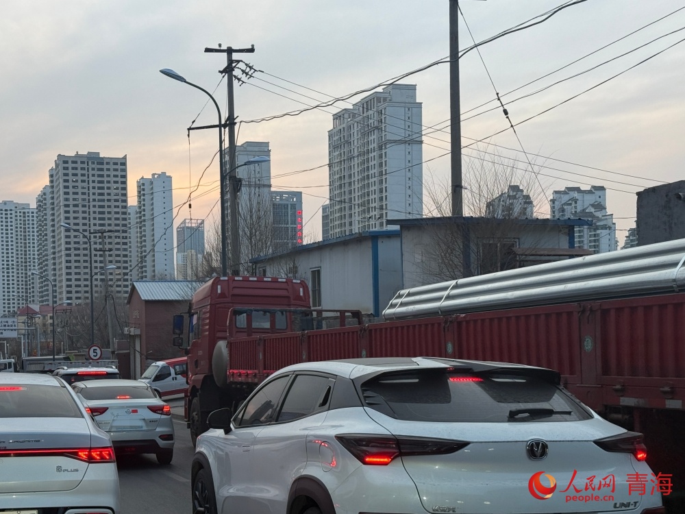 2025年3月，路邊隨意停放的大型貨車。人民網 況玉攝