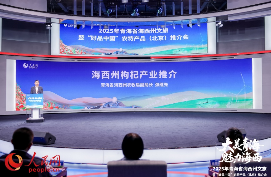 張繼先做推介。人民網(wǎng)記者 況玉攝